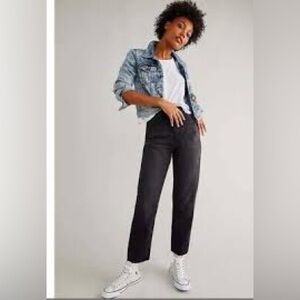 NWT Free People CRVY High rise Cropped Jean Black 28